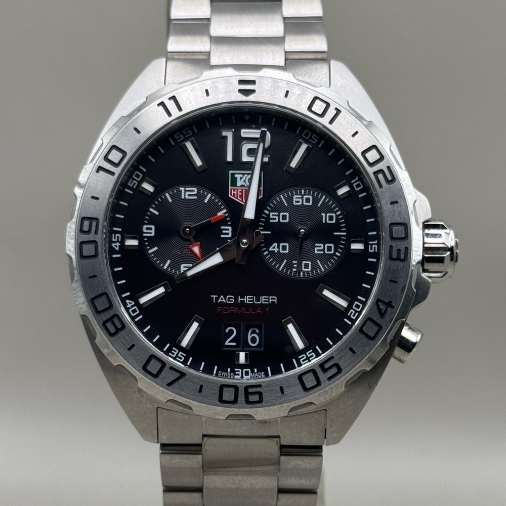 Tag Heuer Formula 1 Black Dial Silver Bracelet Watch